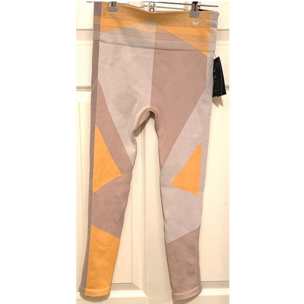 Nike Sculpt Lux Icon Clash Seamless 7/8 Training Knit Leggings Sz L NWT